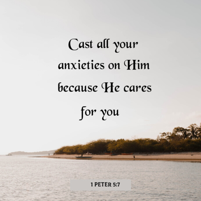 White typographic bible verse instagram post Template | PosterMyWall
