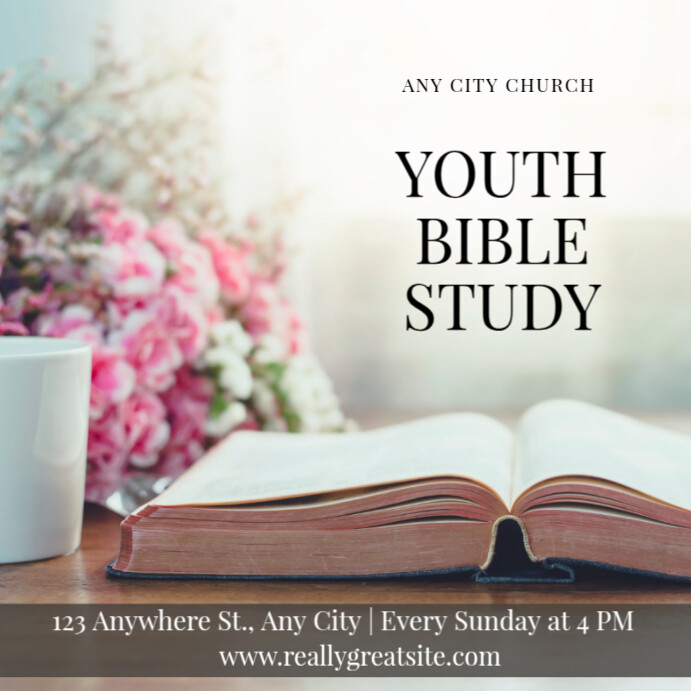 Copy of White Typographic Bible Verse Instagram Post | PosterMyWall
