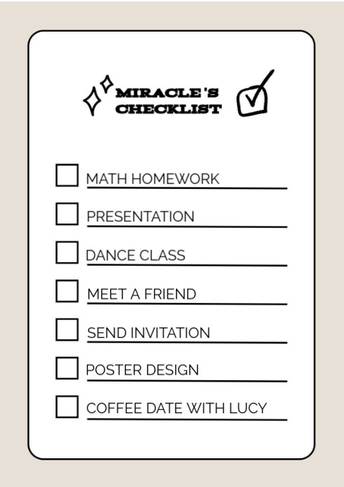 Copy of White Typographic Brown White Handwritten Cute Doodle To Do ...