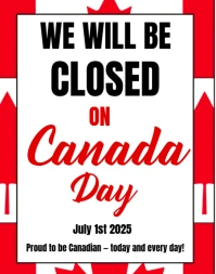 White Typographic Canada Day Design  Poster/wallboard template