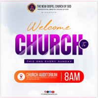 Bianco Church Welcome Event สี่เหลี่ยมจัตุรัส Template