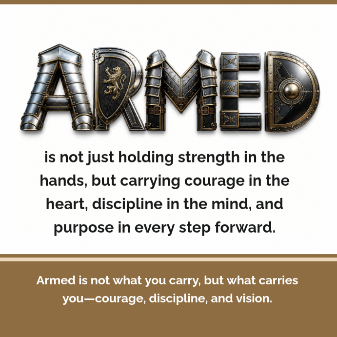 White typographic courage and discipline instagram post Template ...