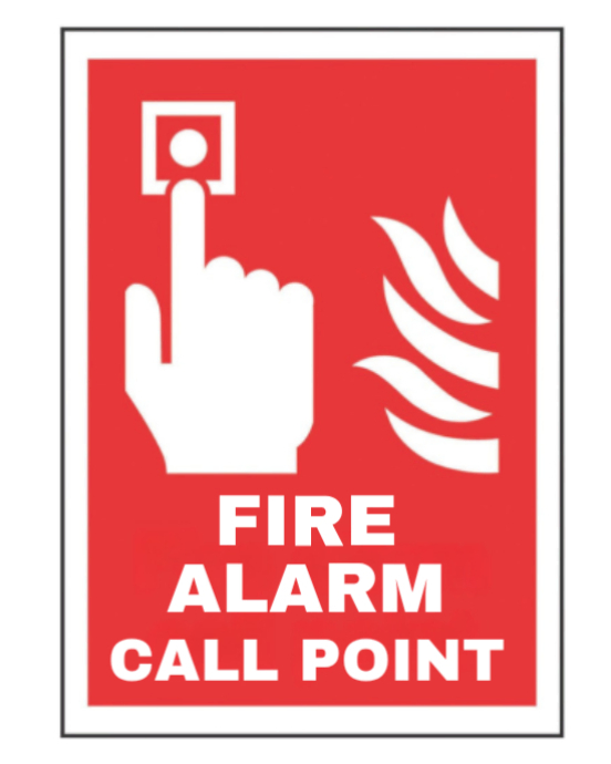 White Typographic Emergency Fire Alarm Call Point Instagram Portrait ...