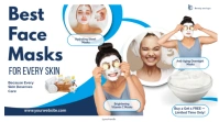 White Typographic Face Mask Beauty And Spa Digital Display (16:9) template