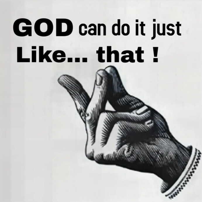 Copy of White Typographic God's Power Instagram Post | PosterMyWall