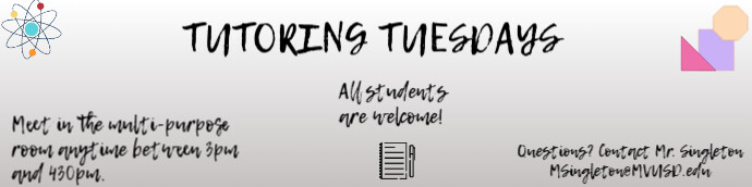 White Typographic Google Classroom Banner For Tutoring Google Classroom Banner template