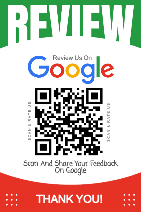 Reviewing Sign White Typographic Google Review Request Sign Poster Template | PosterMyWall