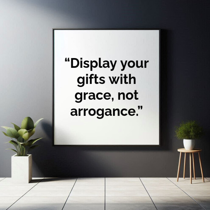 White Typographic Inspirational Showing Off Quotes Square (1:1 ...