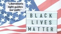 White Typographic Juneteenth Celebration Quotes  Digital Display (16:9) template