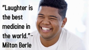 White Typographic Laughter And Humor Quote Youtube Thumbnail template