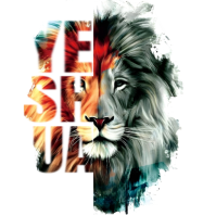 White Typographic Lion Of Judah Yeshua Art Square (1:1) template
