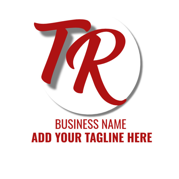 White Typographic Logo Creation  Logo template