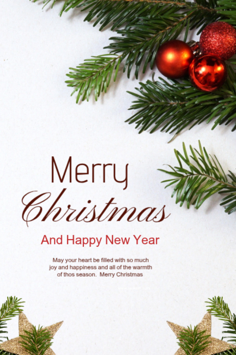 Plantilla de White Typographic Merry Christmas Posters Poster ...