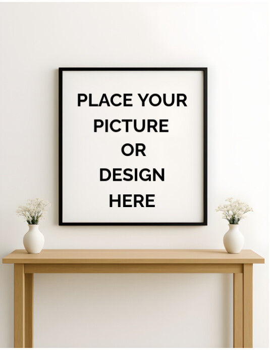 White Typographic Minimalist Table Frame Set Up Flyer (us Letter) Pamflet (VSA Brief) template