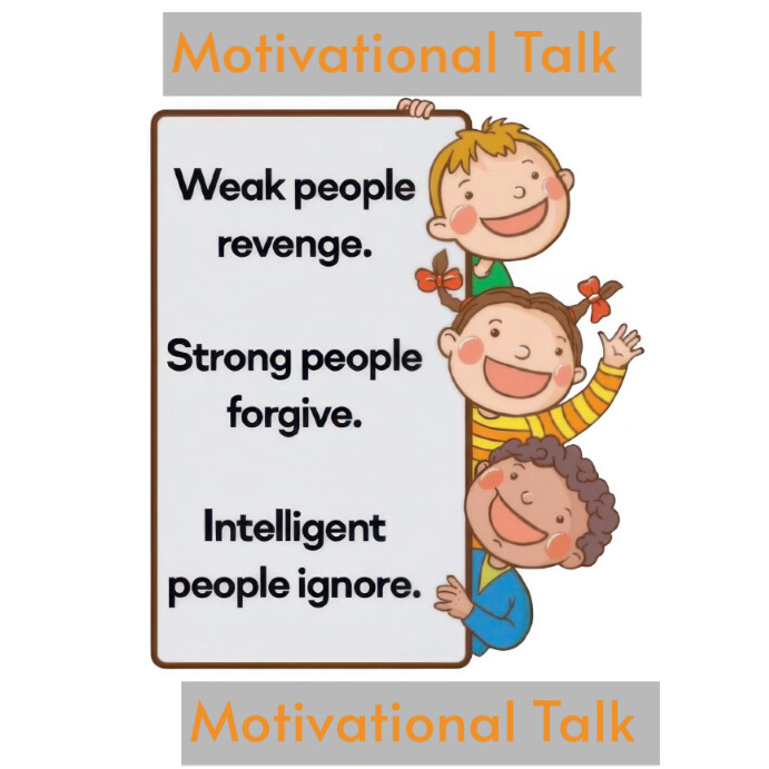 White Typographic Motivational , Weak, Strong, Intelligent Instagram Post template