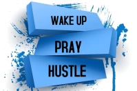 White Typographic Motivational Quote Banner 4' × 6' template