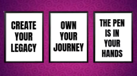 White Typographic Motivational Quotes Digital Display Video Цифровой дисплей (16 : 9) template