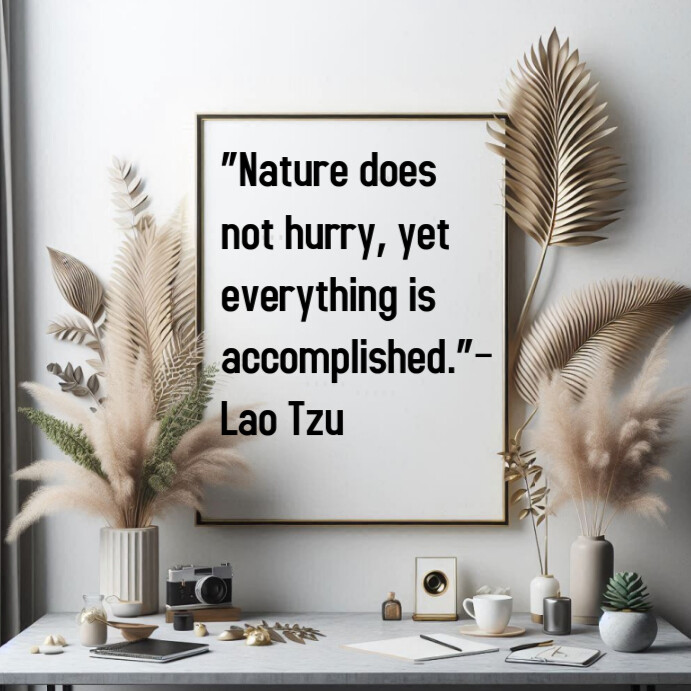 White Typographic Nature And The Environment Quote Instagram Post template