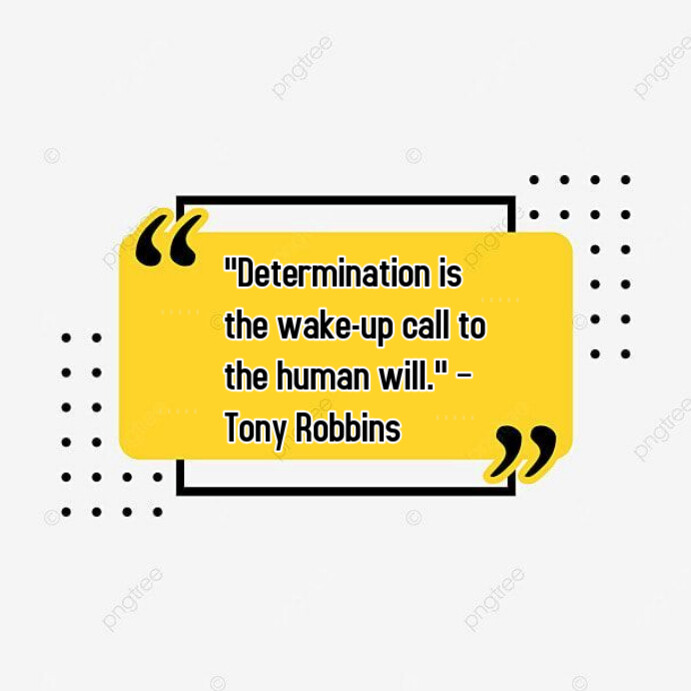 White Typographic Perseverance And Determination Quote Instagram Post ...