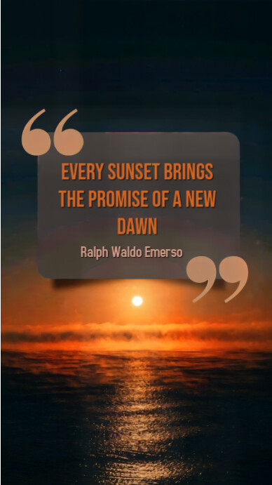 White Typographic Promise Of A New Dawn Instagram Story template