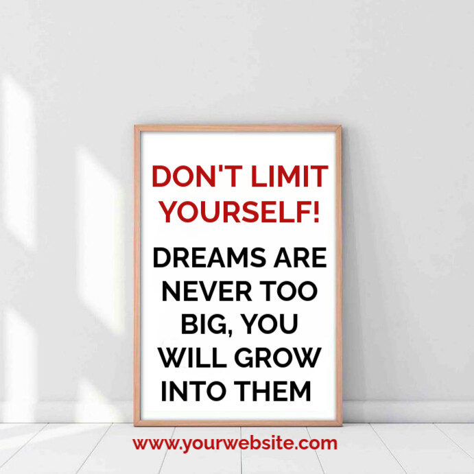 White Typographic Quote Frame Instagram Post Template | PosterMyWall