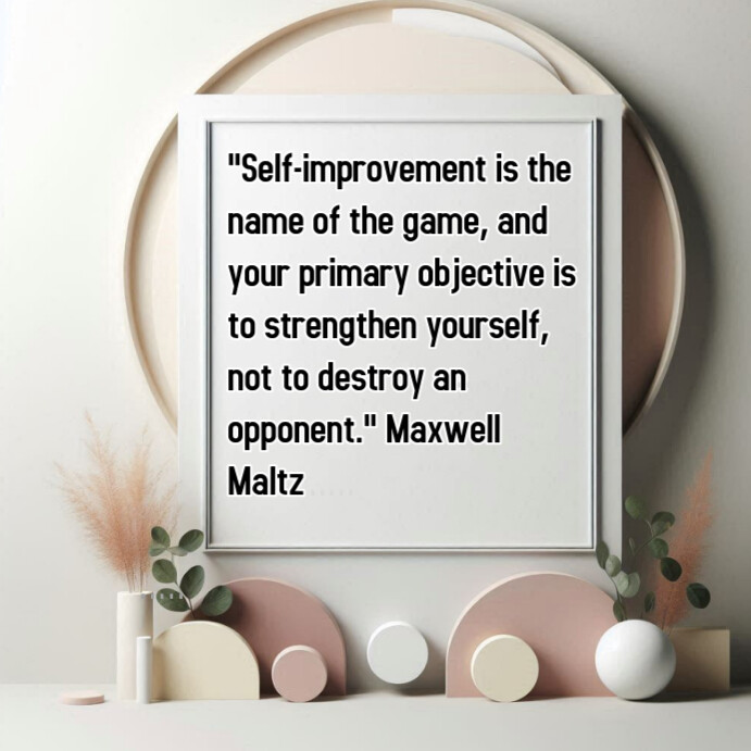 Plantilla de White Typographic Self-improvement And Progress Quote ...