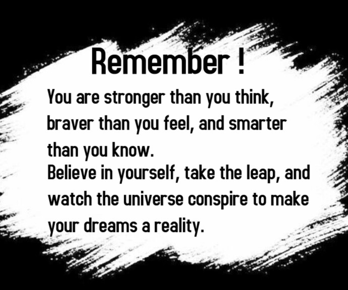 Copy of White Typographic Self Reminder Medium Rectangle | PosterMyWall