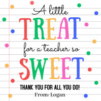 White Typographic Teacher Appreciation Instagram Post template