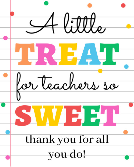 White Typographic Teacher Treat Sweet Instagram Portrait template