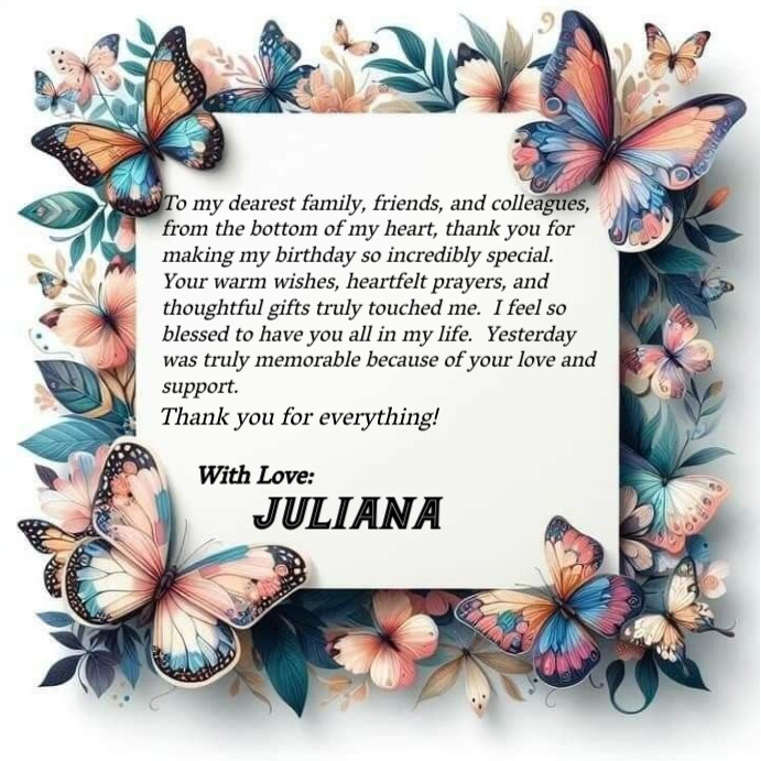 Plantilla de White Typographic Thank You Card Instagram Post | PosterMyWall