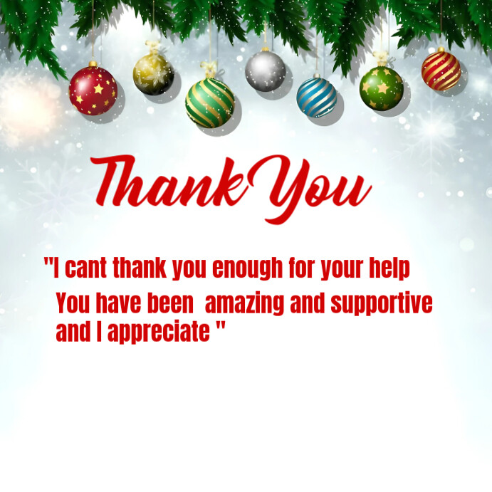 White Typographic Thank You Design Instagram Post Template | PosterMyWall
