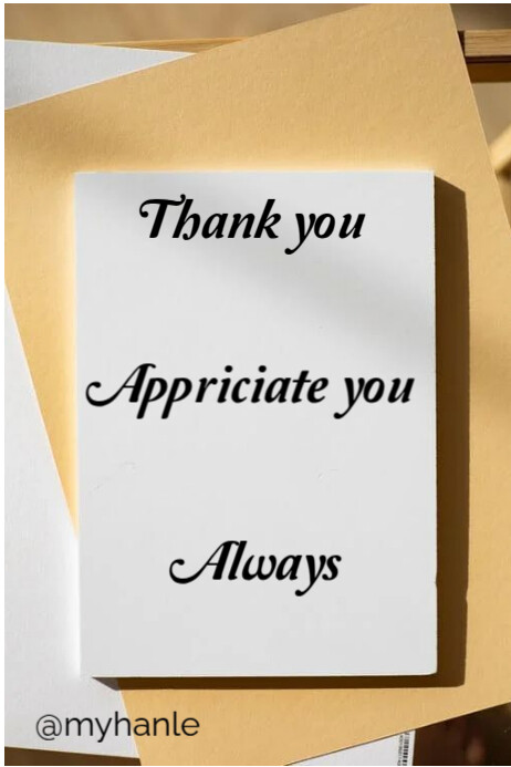 Plantilla de White Typographic Thank You Message Poster | PosterMyWall