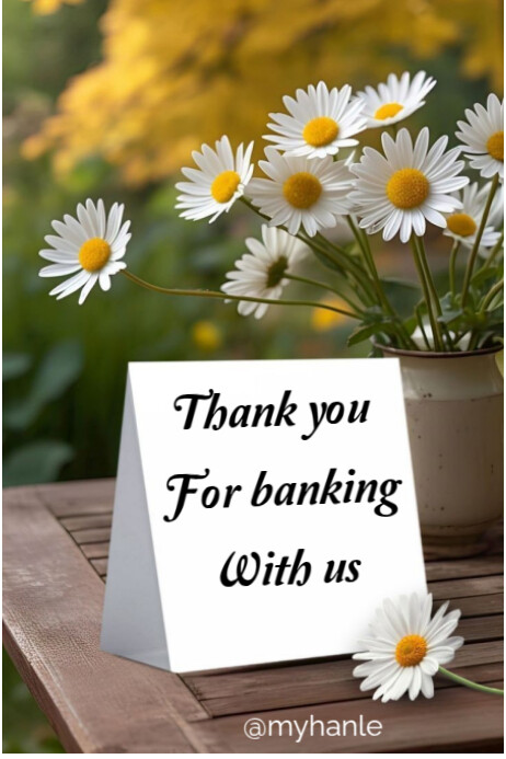 White Typographic Thank You Message Poster Template | PosterMyWall