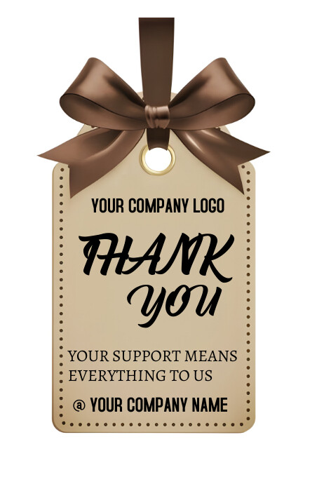 Copy of White Typographic Thank You Poster | PosterMyWall
