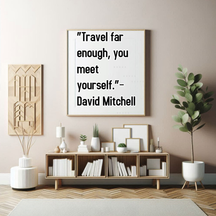 White Typographic Travel And Exploration Quote Instagram Post template