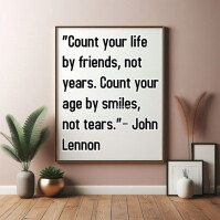 White Typographic Uplifting Birthday Celebration Quote Instagram Post template