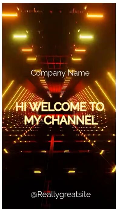 White Typographic Welcome To My Channel Intro Screen Template Digital ...