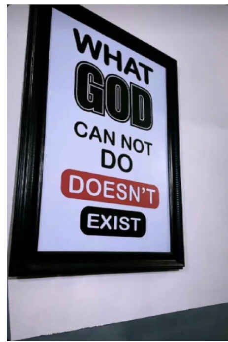 White Typographic What God Cannot Do Those Not Exist  Pinterest Graphic template