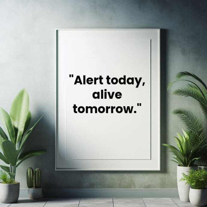 White Typographic Workplace Safety Quotes  Instagram Post template