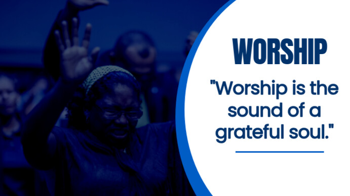 White Typographic Worship Nugget Template  Presentation (16:9)
