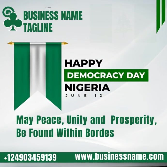 Copy of White Typography Happy Democracy Day Instagr | PosterMyWall