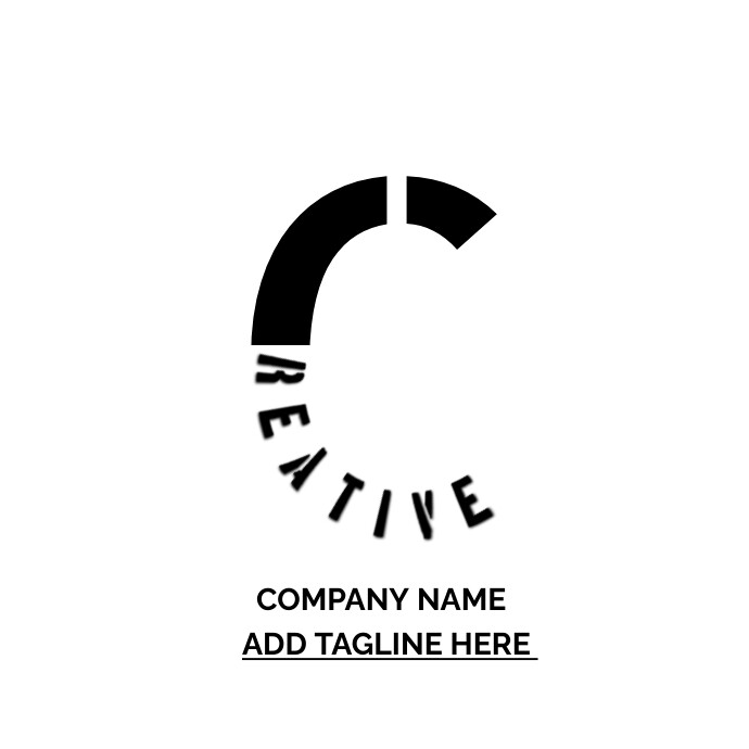 White Typography Logo Template PosterMyWall white-typography-logo-template-postermywall