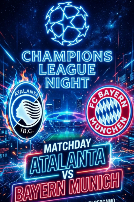 White Uefa Champions League Match Poster Template | PosterMyWall