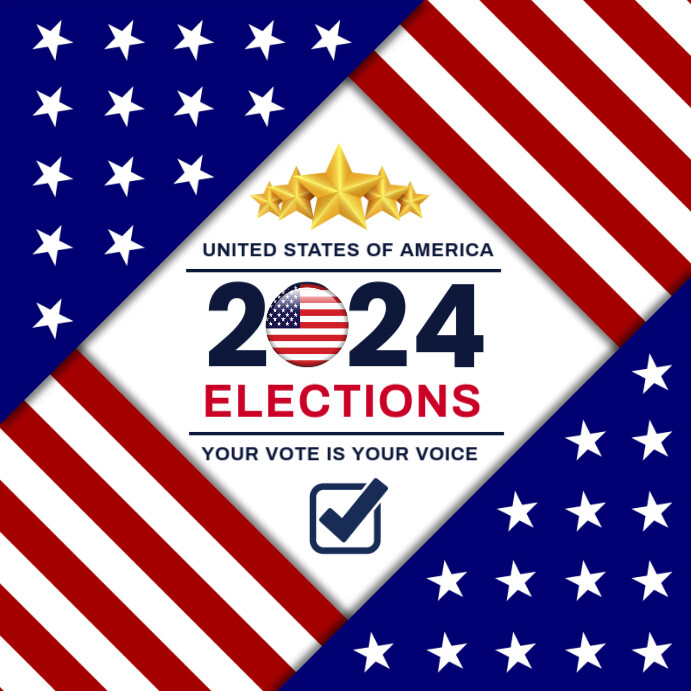 White Usa Election Instagram Post Template | PosterMyWall