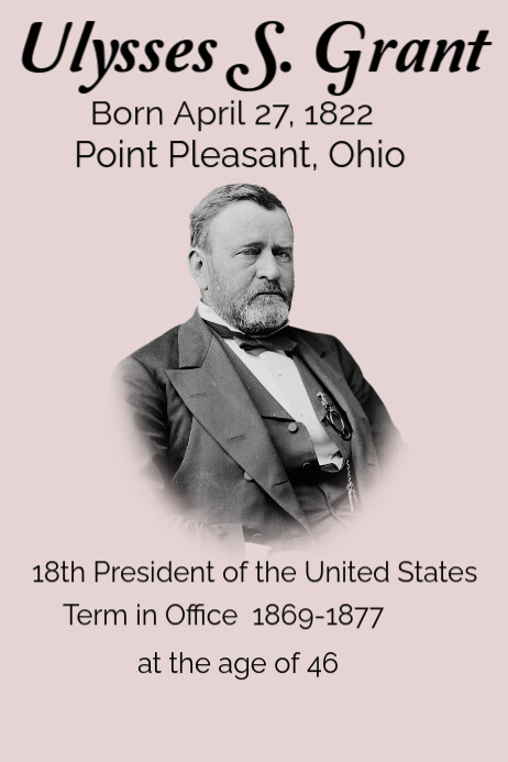 White Usa President History Poster Template | PosterMyWall