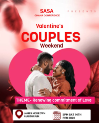 White Valentine's Day Couples Event Instagram Portrait Video template