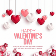 White Valentine's Day Instagram Post template