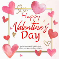 White Valentine's Day Logo template