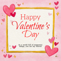 White Valentine's Day Logo template