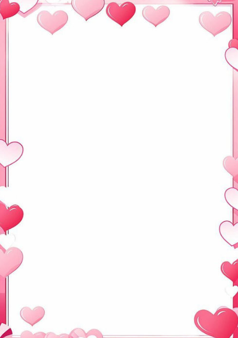 White Valentine's Day A4 Template | PosterMyWall